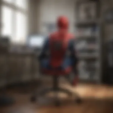 Spiderman Computer Chair Side View