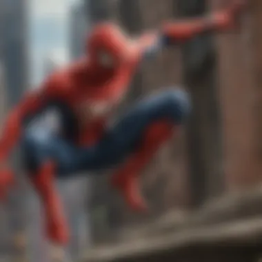 The Intense Showdown Spider-Man facing off against a formidable villain