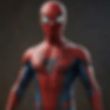 The Artistry of Spider-Man's Suit Spider-Man costume details with intricate web patterns