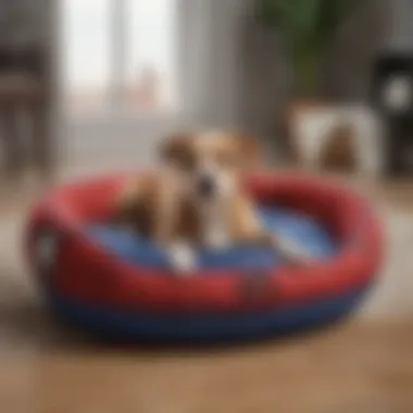 Spiderman Dog Bed with Cute Dog