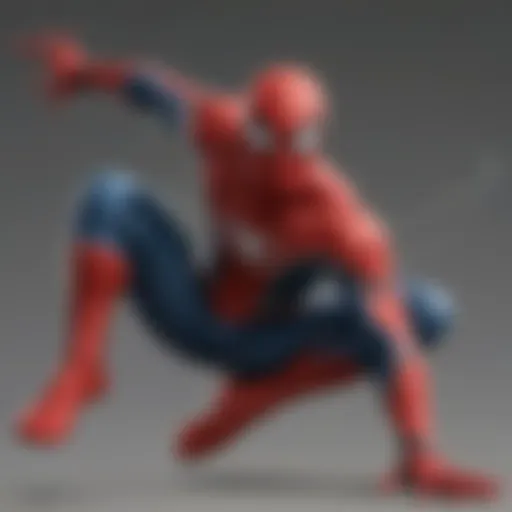 Spider-Man's Dynamic Poses Captured in Art Book