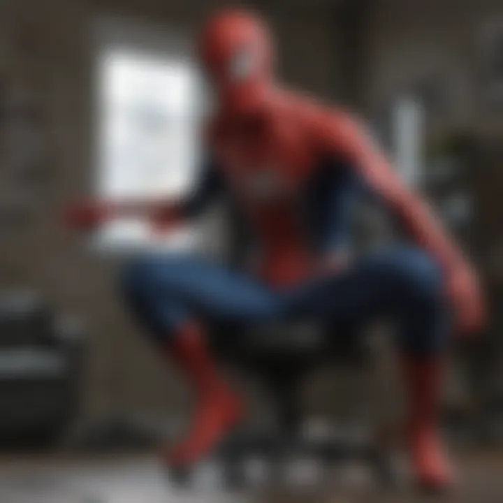 Spider-Man Gaming Chair with Sleek and Dynamic Design