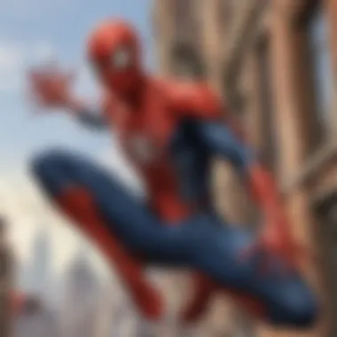 Spiderman Heroic Pose