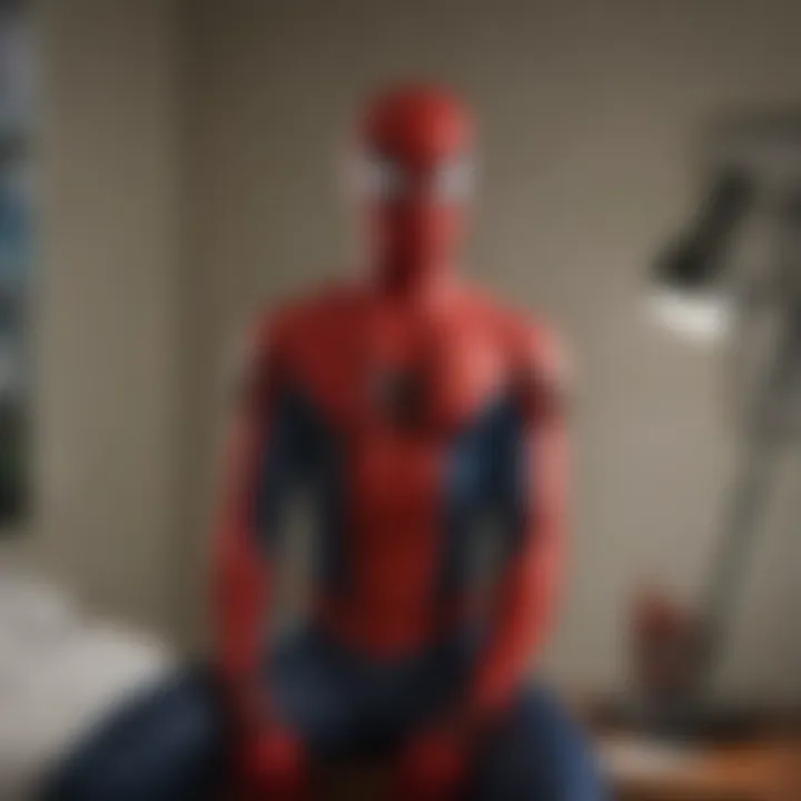 Spider-Man Lamp in Bedroom