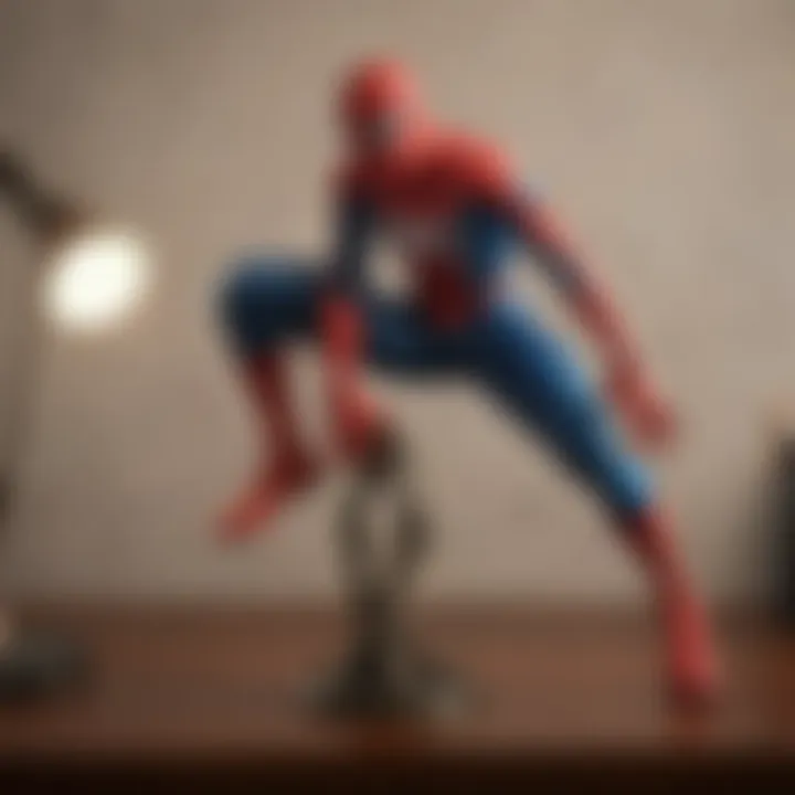 Spider-Man Lamp on Desk