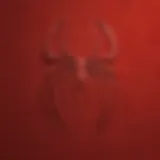 Spider-Man Logo on Classic Red Background