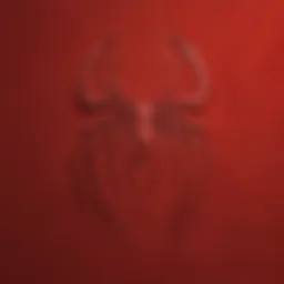 Spider-Man Logo on Classic Red Background