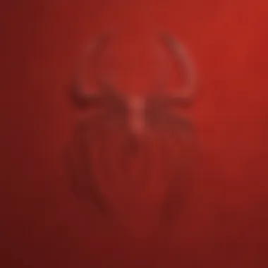 Spider-Man Logo on Classic Red Background