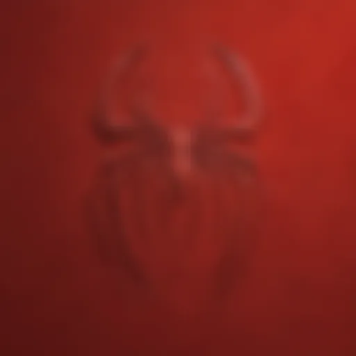 Spider-Man Logo on Classic Red Background