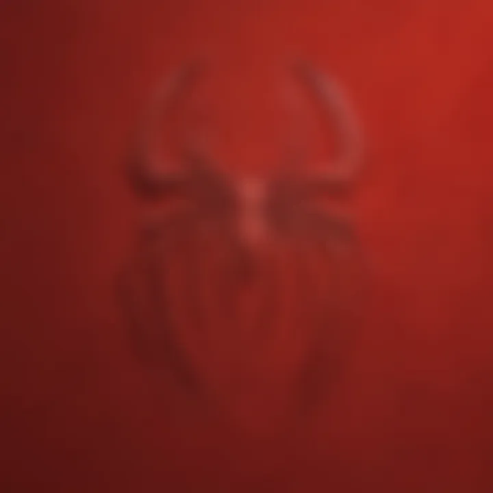 Spider-Man Logo on Classic Red Background