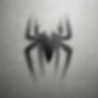 Spider-Man Logo in Sleek Monochrome