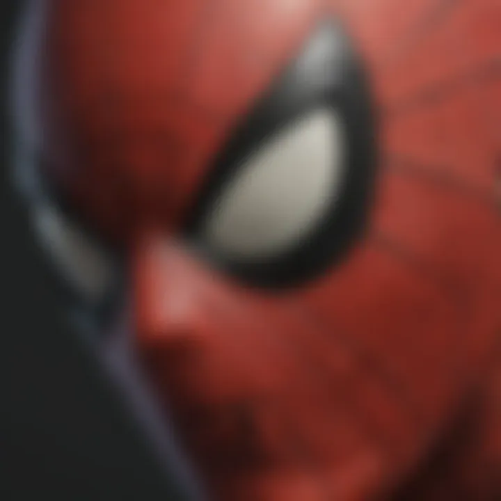 Spider-Man Mask Close-Up