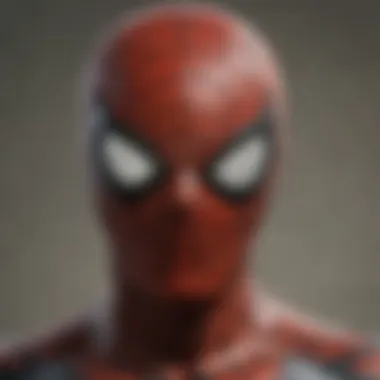 Spider-Man mask close-up