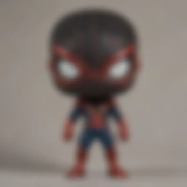 Close-up image of exclusive Funko Pop variants from the Spider-Man: No Way Home line.