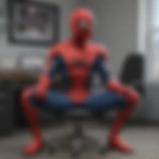 Spider-Man Office Chair in Action