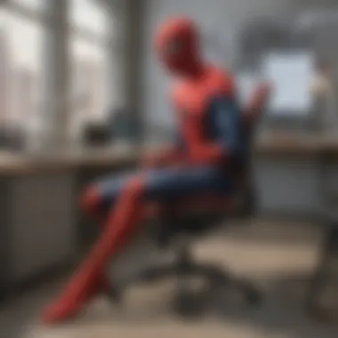 Spider-Man Office Chair Ergonomic Features