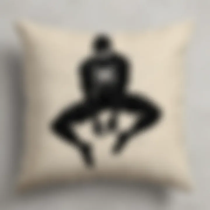 Minimalist Spiderman Silhouette Pillow Cover