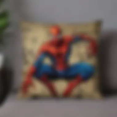 Vintage Spiderman Comic Pillow Cover