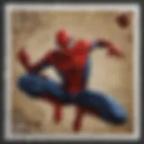 Spiderman Stamp Collection Display