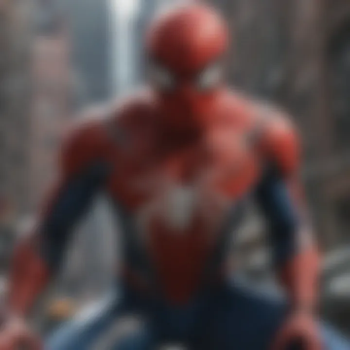 The Spider-Man suit symbolically torn, representing inner turmoil