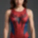 Spider-Man Tank Top with Abstract Web Design