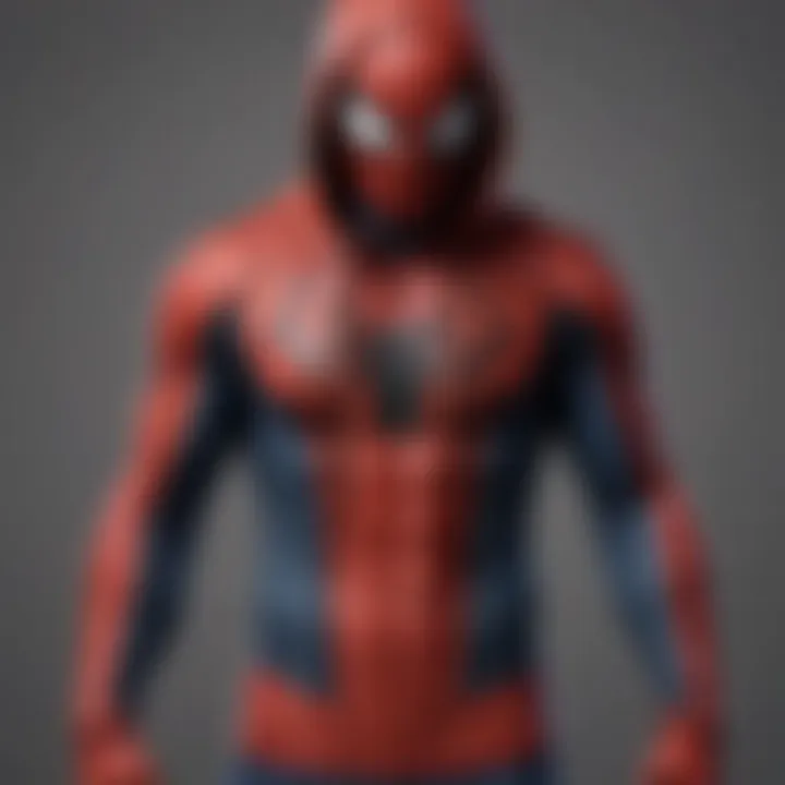 Spiderman-themed hoodie with web design