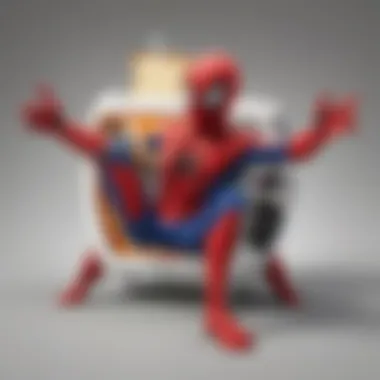 Spider-Man toaster in action