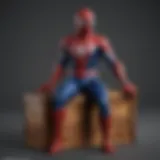 Colorful Spider-Man themed toy chest showcasing vibrant design.