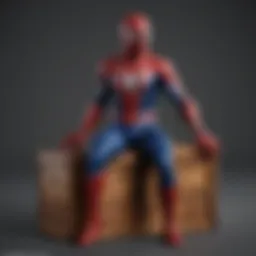 Colorful Spider-Man themed toy chest showcasing vibrant design.