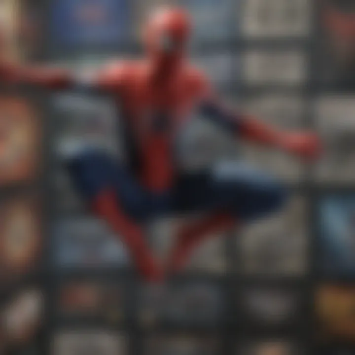 Spider-Man Trilogy Blu-ray Discs with Reflection