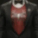 Spiderman Tuxedo Emblem Close-Up