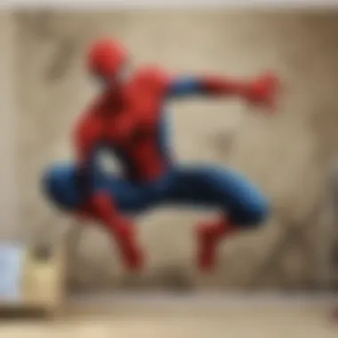 Intricate Spider-Man Wall Mural