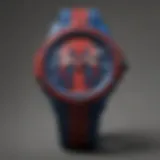 Superhero-themed Spiderman watch with vibrant colors