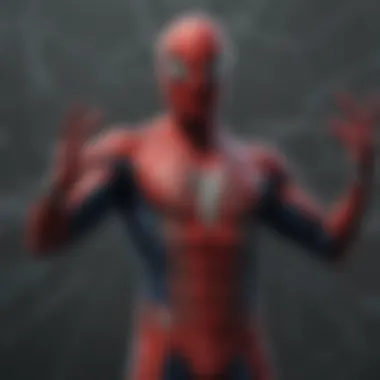 Close-up of Spider-Man's web-shooter design