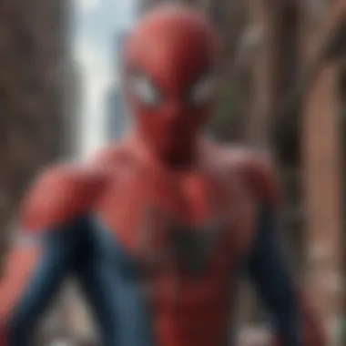 Mastering the Web-Shooting Technology Close-up of Spider-Man's iconic web-shooters