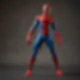 A colorful collection of Spidey and Friends action figures displayed on a shelf