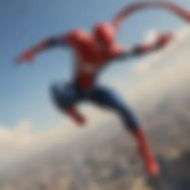 Dynamic aerial combat in Spider-Man PS4