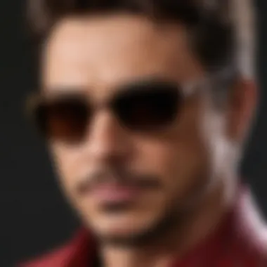 Tony Stark's Sunglasses Symbolizing Technological Advancement in Superhero Fashion