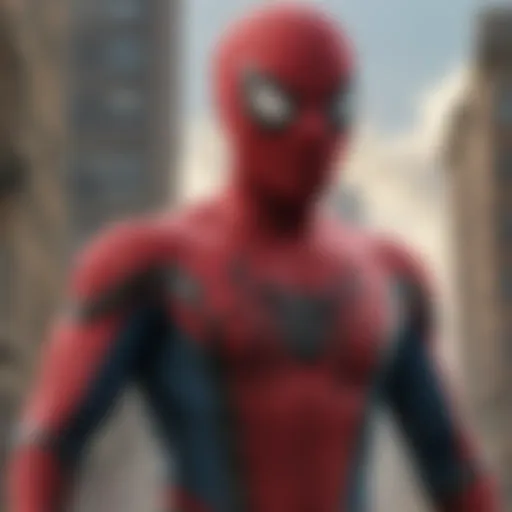 Spider-Man: Homecoming film poster highlighting the iconic hero.