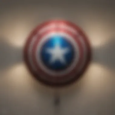 Stunning Captain America 3D Marvel Wall Light