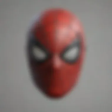 Superhero mask with web pattern