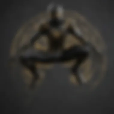 The Black Suit in Action A scene showcasing the black suit in action within the Spider-Man universe