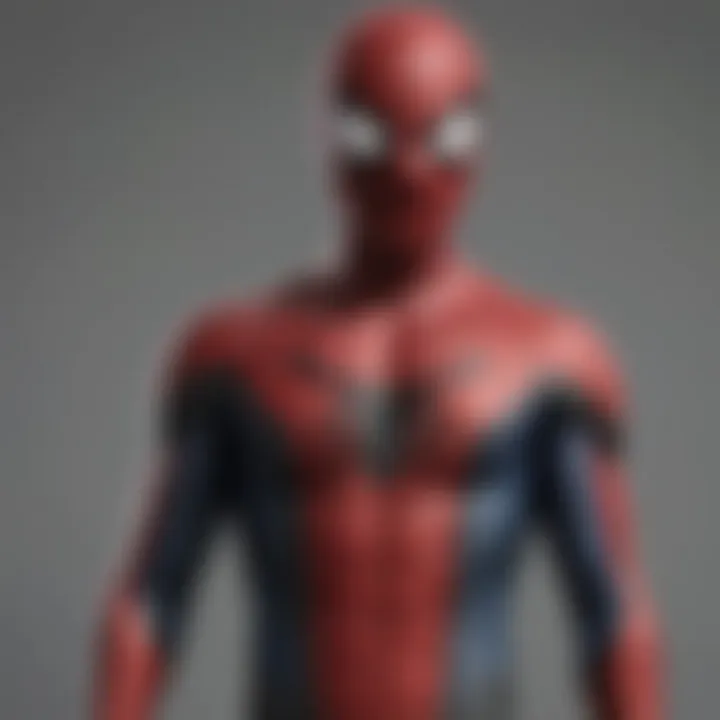 Custom-tailored Spider-Man costume showcasing seamless design