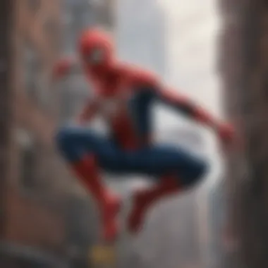 Close-up of Spider-Man's web-shooting mechanism