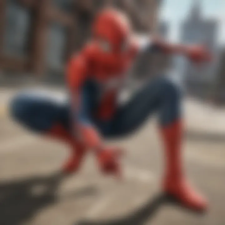 An engaging character selection screen from a Spider-Man game