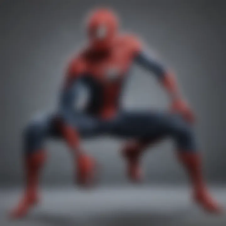An artistic representation of spiders in various outfits, reflecting their portrayal in literature and popular media.