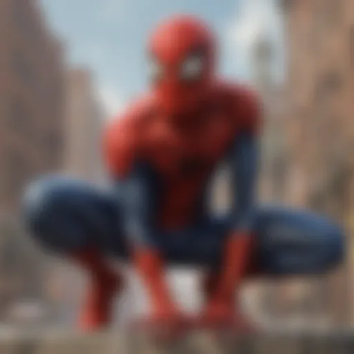 Classic Spider-Man animated series poster showcasing original character design.