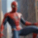 Early mobile adaptation of Spider-Man gameplay