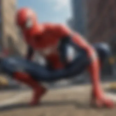 Modern Spider-Man game showcasing advanced graphics
