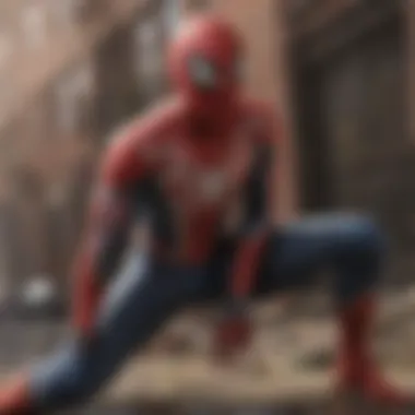 A digital representation of Spider-Man on a streaming device symbolizing Disney+. 